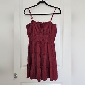 Trixxi Maroon Spaghetti Strap Dress